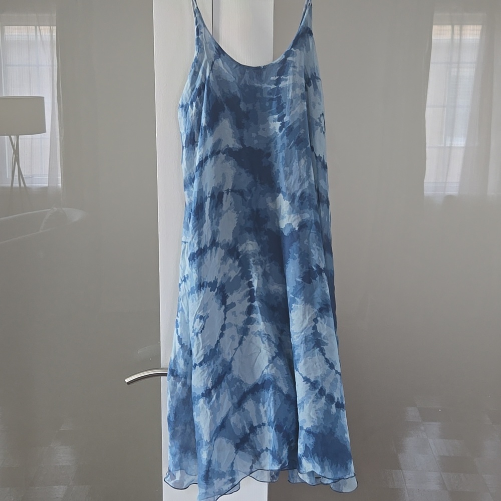 Blue Tie-Dye Slip Dress - Le Ragazze